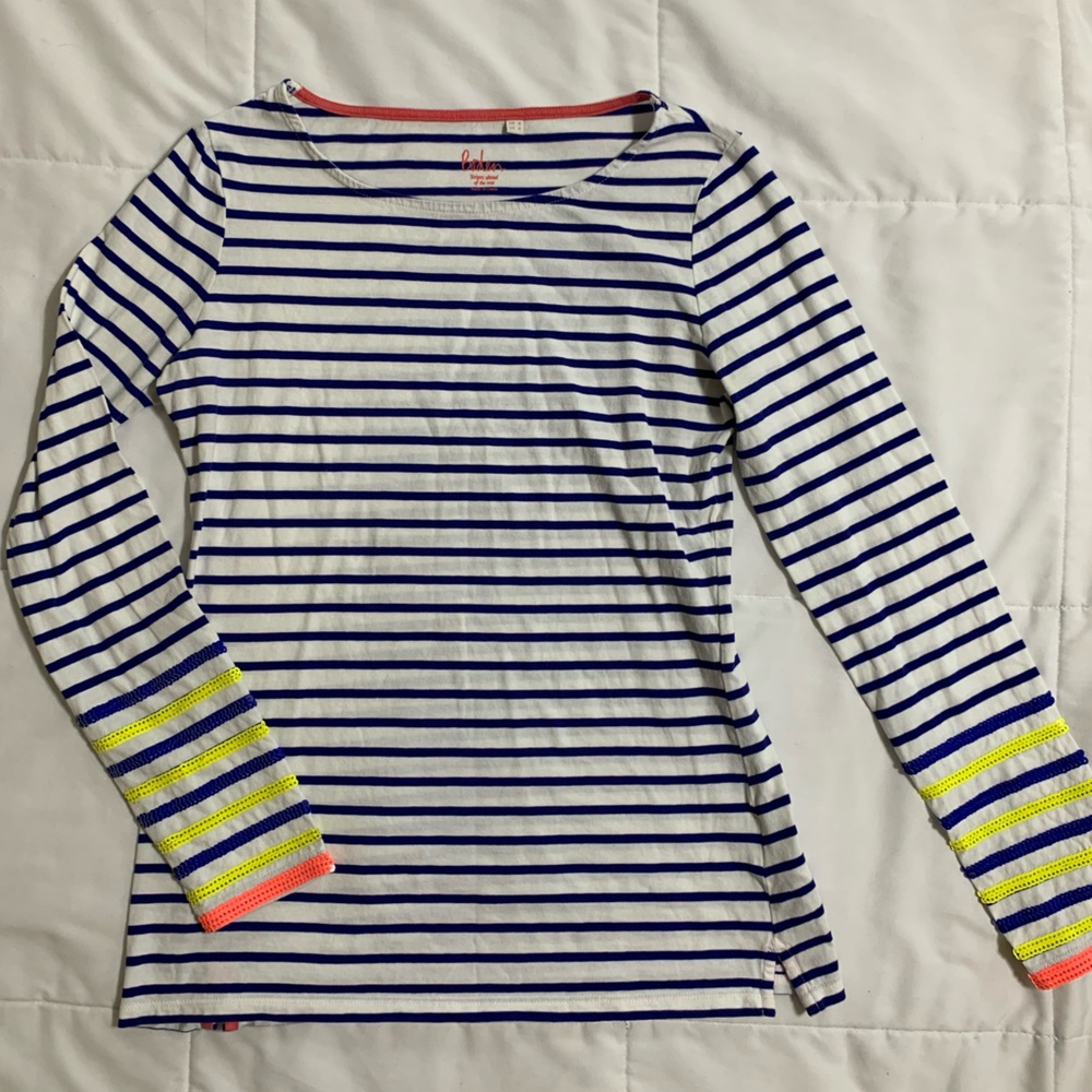 Boden Striped Ahead Of The Rest Long Sleeve Tee 8